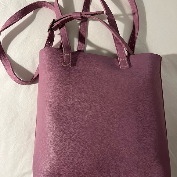 Calla lily Leather Tote Bag - Picture 3 of 11